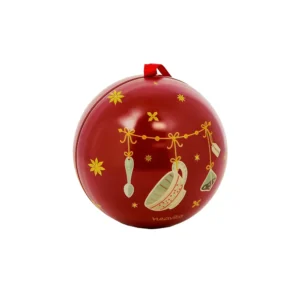 Palla di Natale Rossa con Infuso “Fiocchi di Neve” 8 filtro scrigno (28 g)